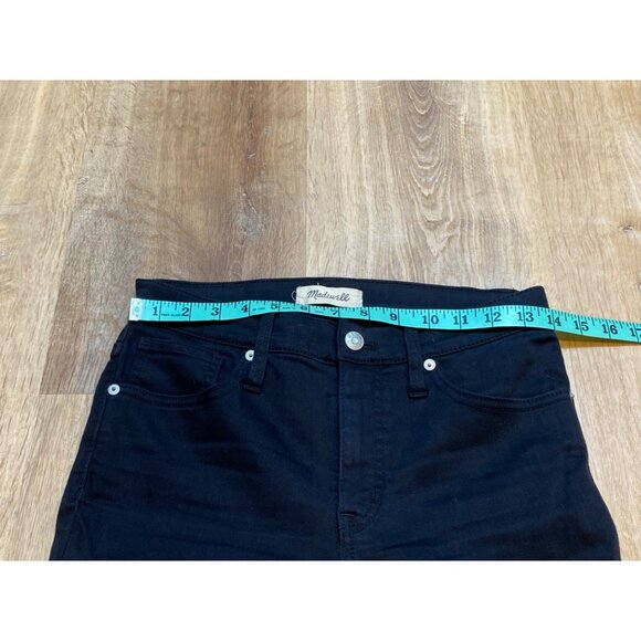 Madewell Womens 9" High-Rise Skinny Jeans Size 27‎ Black Stretch Denim - Picture 5 of 8